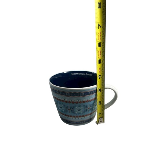 Omni Hotels Resorts Honey And Hank Hot Chocolate Ceramic Mug Fair Isle Pattern - Picture 4 of 11